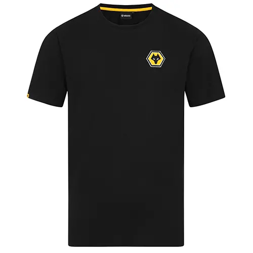 Wolverhampton Wanderers Store | Shop Official Essentials T-Shirt- Black Wolves Gear